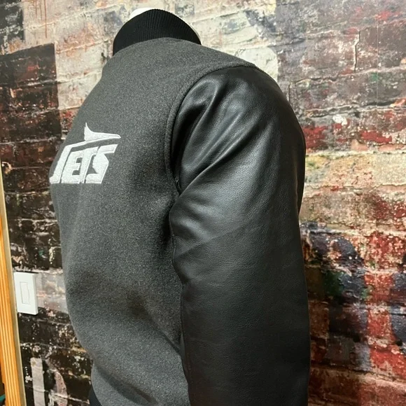 MEW NFL New York Jets Chenille Wool Blend Varsity Jacket Choose Size MEDIUM - Picture 5 of 8